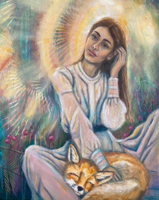 Comfort, The Fox - Fine Art Print 8x10in.