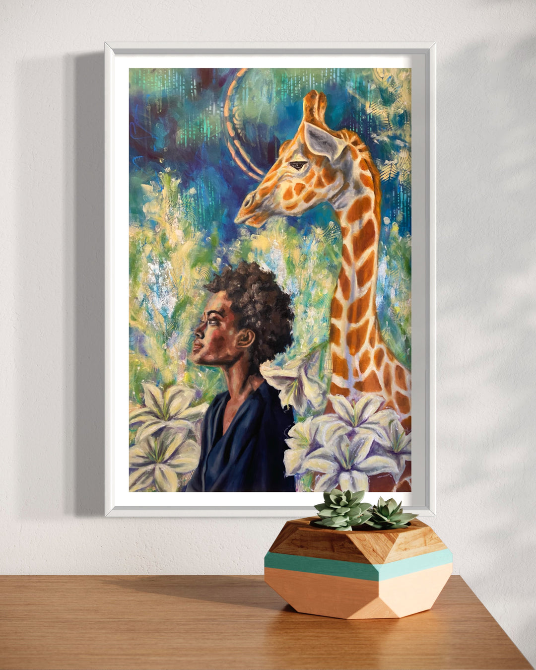 Vision, The Giraffe - Fine Art Print 12x18in.