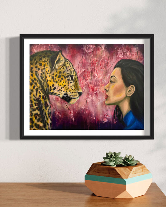 Clarity, The Leopard - Fine Art Print 9x12in.