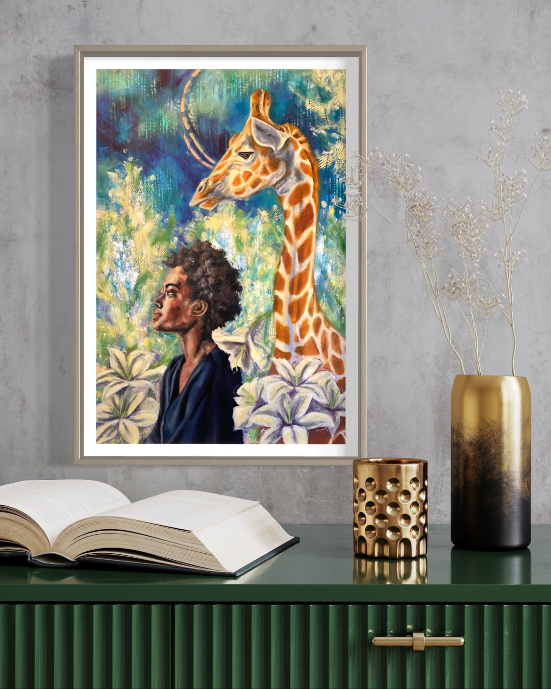 Vision, The Giraffe - Fine Art Print 12x18in.