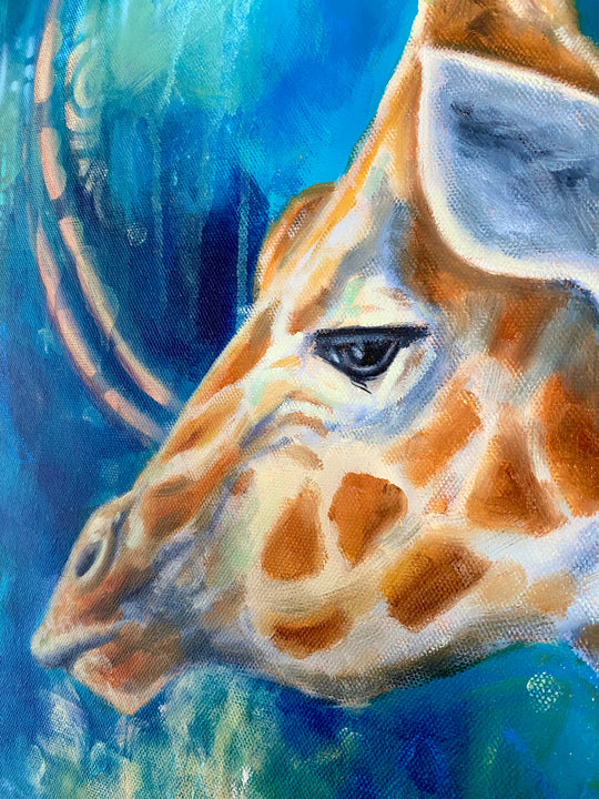 Vision, The Giraffe - Fine Art Print 12x18in.