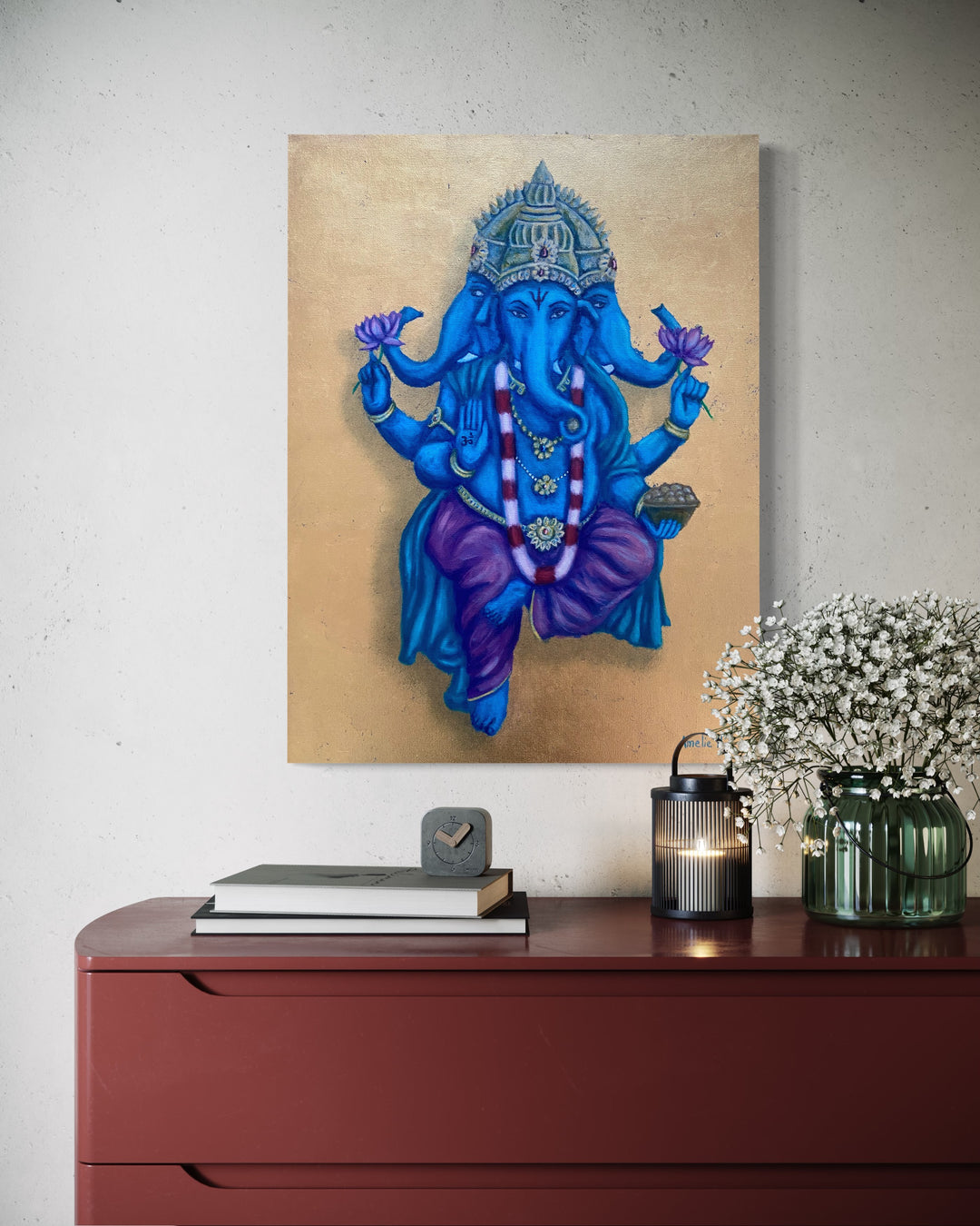 Sathya - Ganesh Original Oil Painting