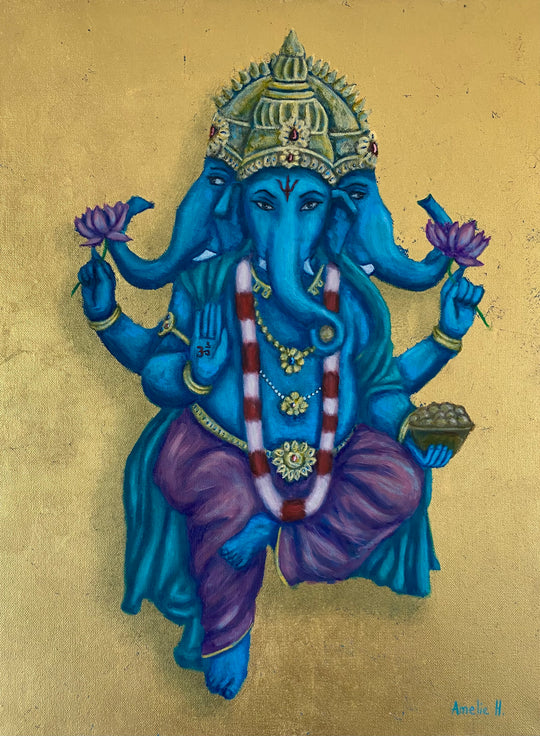 Sathya - Ganesh Original Oil Painting